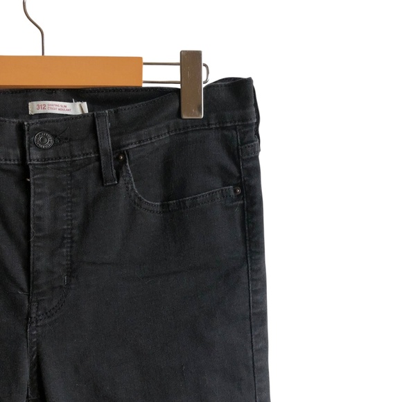 Levi’s 312 Shaping Slim Soft Black Denim Jeans 31 - Picture 6 of 15